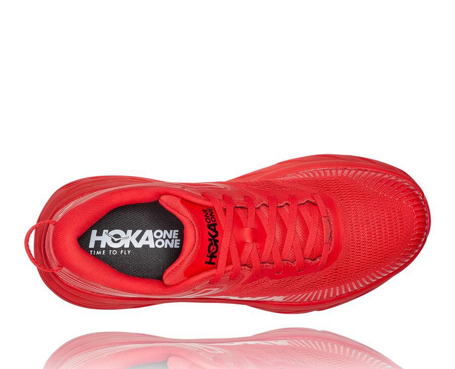 Tenis Hoka One One Hombre Rojos - Bondi 7 - NDKW43712